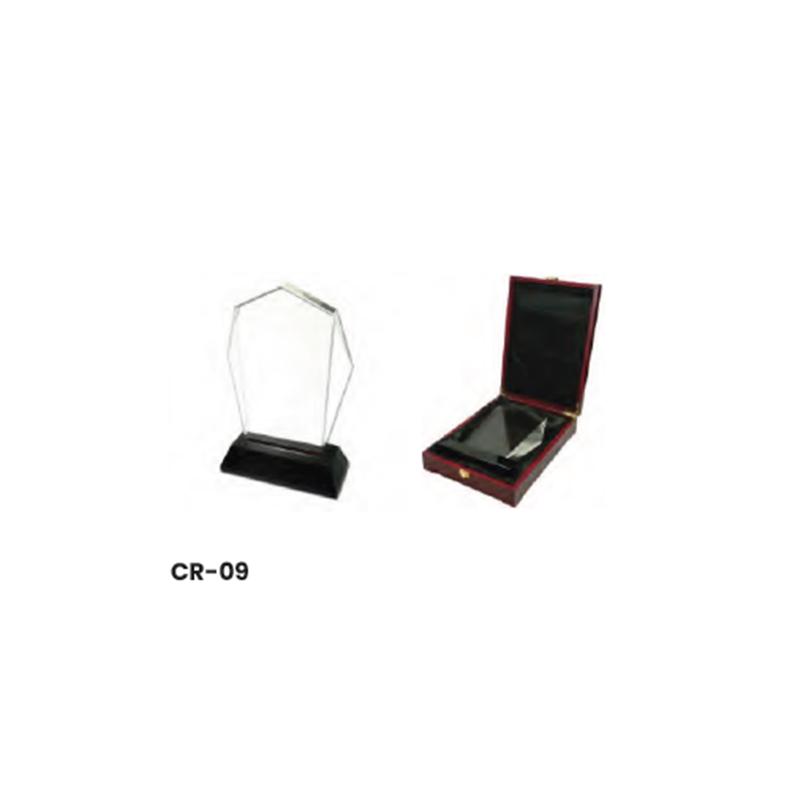 160*230 mm Crystal Award with Black Base